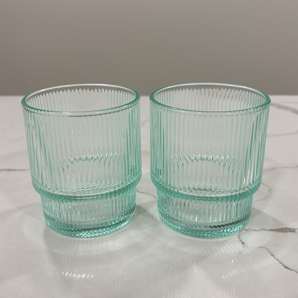 Jonathan Adler Other - Jonathan Adler Biba Set Of Two Drinking Stacking Ribbed Glasses